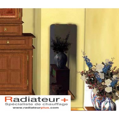 Radiateur en verre Campaver 2 Ultime Noir astrakan - CAMPA Vertical 1500W 