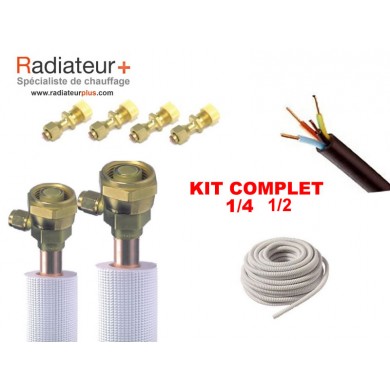 Kit d'installation complet pour climatiseur 1/4 1/2 - CLIMFIX2 (9 mètres) ref: 09KPS1412M1