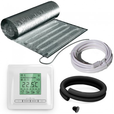 Plancher chauffant électrique rayonnant KIT diffuseur aluminium 9m² 1350W EMATRONIC