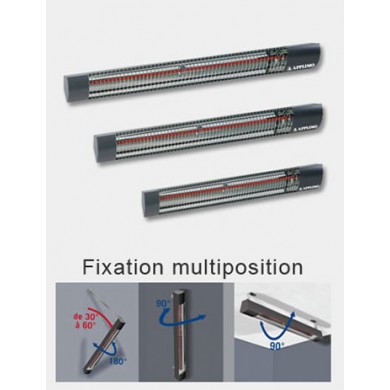 Chauffage Infrarouge - APPLIMO - Infrarouge IR - Aluminium - 400V