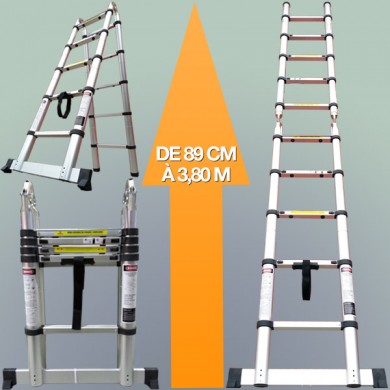 Escabeau télescopique avec extension échelle LBH - ZTJ6 - achat radiateur electrique