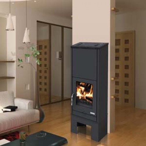 Poêle BBC NARITA 7 kW Peint anthracite GODIN 377133