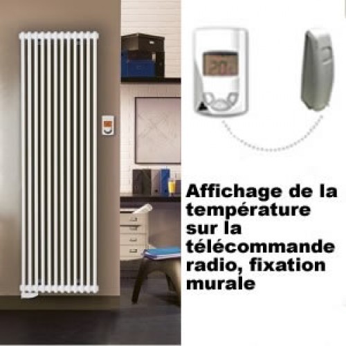 Radiateur électrique caloporteur LVI - Epok V - 3 Colonnes (hauteur 2045 mm)
