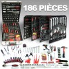 Coffret d'outillage 186 pièces en aluminium LBH - LB-428