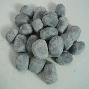 Lot de 12 galets gris en céramique- CHEMIN'ARTE