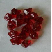 Pierre de Synthèse en fibre de verre rouge-CHEMIN'ARTE