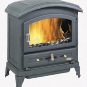 Poêle traditionnel NORVEGIEN 10,5 kW Peint anthracite GODIN 310101
