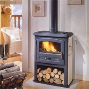 Poêle traditionnel ECO 10 kW Peint anthracite GODIN 363101