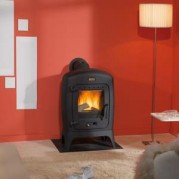 Poêle en fonte MADRAS 9 kW Peint anthracite GODIN 389104