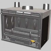 Insert Turbo 10,5 kW Peint anthracite GODIN 665303