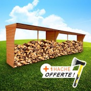 Abri buches capacité de stockage 13 stères EMABRI-AB10 - Radiateur+