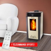Poêle à Granulés Beige DIAMA - EMAFLAM - 6 kW