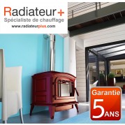 Poêle en fonte Bradford - INVICTA - Finition Anthracite