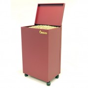 Cuve à granulés 80KG EMAFLAM - Rouge