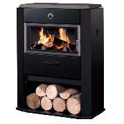Poêle à bois classique Express 9 kW Noir DEVILLE C07789.06