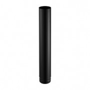 Tuyau émaillé noir mat 1 m Ø 130 mm – POUJOULAT – 56130905
