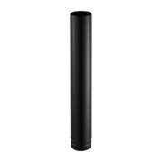 Tuyau émaillé noir mat 1 m Ø 150 mm – POUJOULAT – 56150905