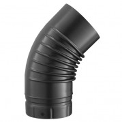 Coude émaillé gris 45° Ø150 mm – POUJOULAT– 58150021