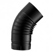 Coude émaillé noir mat 45° Ø150 mm – POUJOULAT– 56150921