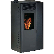 Poêle à granulée de bois Kéréon 2 11 kW Noir DEVILLE C077GA.06-DD