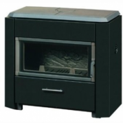 Poêle à bois classique Petit Express 9 kW Noir DEVILLE C07799.06