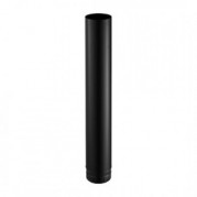 Tuyau émaillé noir mat 1 m Ø 100 mm avec joint – POUJOULAT – 56100905