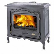 Poêle traditionnel REGENCE 10 kW Peint anthracite GODIN 3145