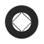 Rosace acier 2 mm noir mat Ø 130 mm - POUJOULAT – 50130970