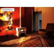 Poêle cheminée en fonte Ch'ti Poêle - INVICTA - Coloris Anthracite