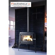 Poêle cheminée en fonte Luna - INVICTA - Coloris Anthracite