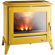 Poêle en fonte Modena - INVICTA - Finition Jaune Emaillé