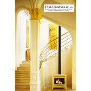 Poêle en fonte Modena - INVICTA - Finition Ivoire Emaillé