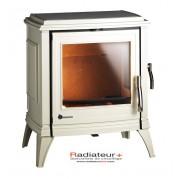 Poêle en fonte Sedan 10 - INVICTA - Finition Ivoire