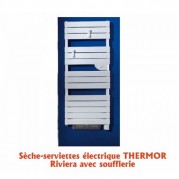 Radiateur Riviera Digital salle de bains avec soufflerie de THERMOR 1000 W + 1000 W