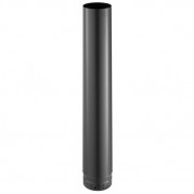 Tuyau émaillé de couleur gris mat avec 100 cm de longueur et 100 mm de diamètre - POUJOULAT - 58100005