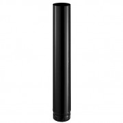 Tuyau émaillé noir brillant 100 cm de long et 200 mm de diamètre - POUJOULAT - 58200405