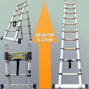 Escabeau télescopique avec extension échelle LBH - ZTJ5 - achat radiateur electrique