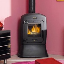 Poêle en fonte TEPHRAS 9 kW Peint anthracite GODIN 389115