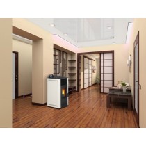 Poêle à granulée de bois Ailly 7,2 kW Ivoire DEVILLE C07707.02-DA