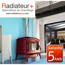 Poêle en fonte Bradford - INVICTA - Finition Anthracite