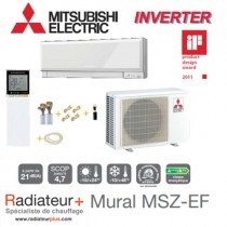 Climatisation Murale Inverter Mitsubishi Prêt à poser MSZ-EF50VE/MUZ-EF50VE (5.0kW) + KIT 03KPS1412M1