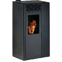 Poêle à granulée de bois Kéréon 2 11 kW Noir DEVILLE C077GA.06-DD