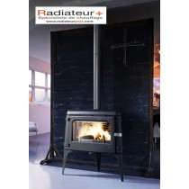 Poêle cheminée en fonte Luna - INVICTA - Coloris Anthracite