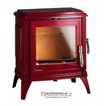 Poêle en fonte Sedan 10 - INVICTA - Finition Rouge