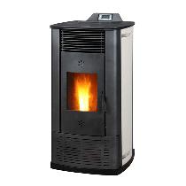 Poêle à granulée de bois Stiff 16 kW Ivoire DEVILLE C077GD.02-DA