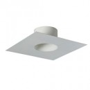 Plaque de finition blanche tubage 30x30 cm Diam 130 EM - POUJOULAT - 561305549020