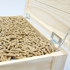 Cuve à granulés en bois