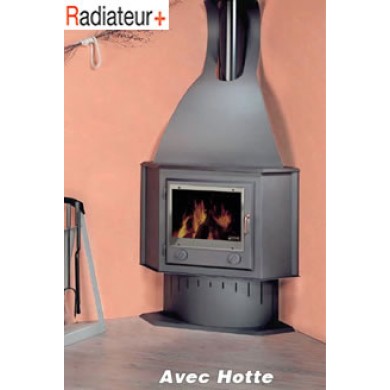 Poêle à bois SASAC - Gaudi Hotte 9-11Kw