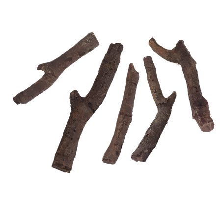 Lot de 5 bûches décoratives en céramique- CHEMIN'ARTE