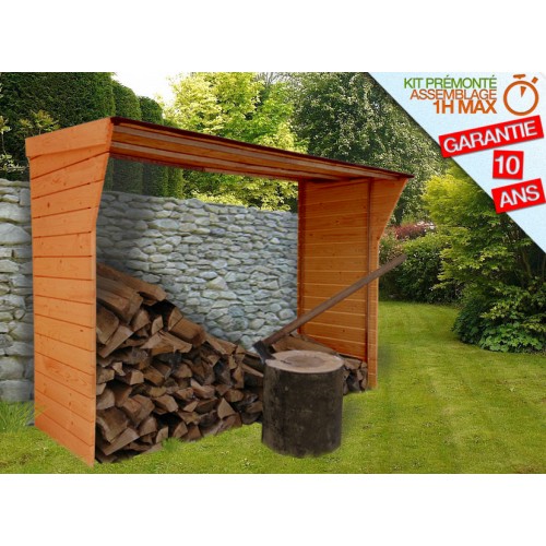 Abri buches capacité de stockage 4 stères - EMABRI-AB02